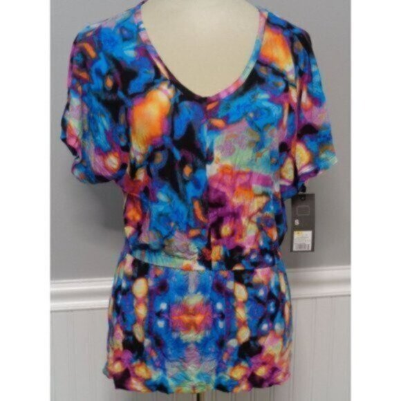 NEW Mossimo women's small Vibrant tunic top - Picture 1 of 5